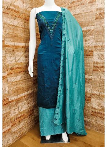 F13ah Vichitra Silk Wholesale Dress Material 4 Pieces Catalog